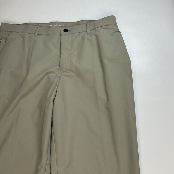 Banana Republic Men’s 5 Pocket Flat Front Pant Slim Straight Fit 38x34 Tan - Picture 4 of 12